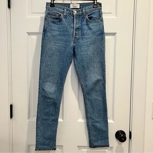 Reformation Serena High Skinny Jean in Maya Wash